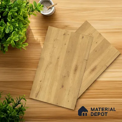 Wooden Look LM 10937 Natural Moden Oak 8 ft x 4 ft Texture Finish Decorative Laminate - 1 mm | Suitable for TV Unit, Wardrobe, Kitchen Cabinets