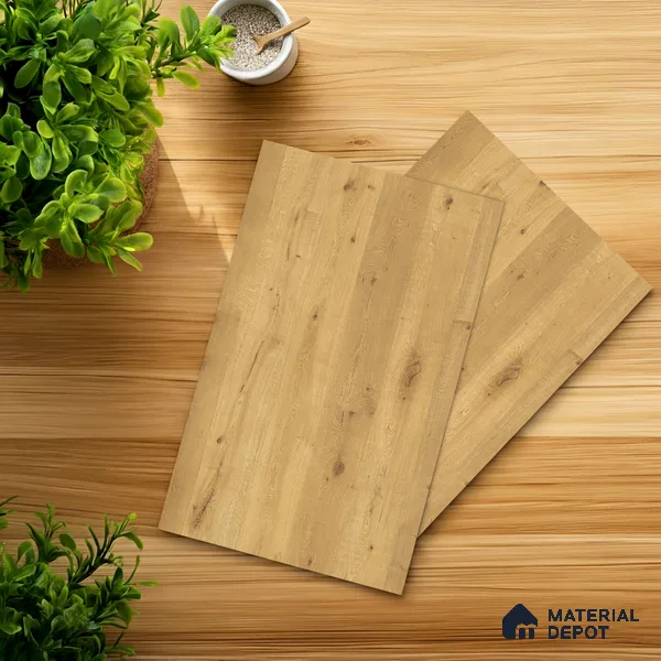 Wooden Look LM 10937 Natural Moden Oak 8 ft x 4 ft Texture Finish Decorative Laminate - 1 mm | Suitable for TV Unit, Wardrobe, Kitchen Cabinets