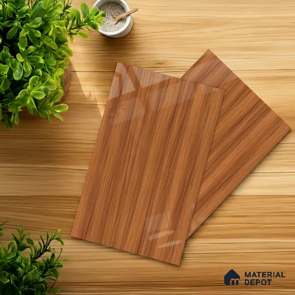 Wooden Look LM 20226 8 ft x 4 ft High Gloss Finish Decorative Laminate - 1 mm | Suitable for TV Unit, Wardrobe, Kitchen Cabinets