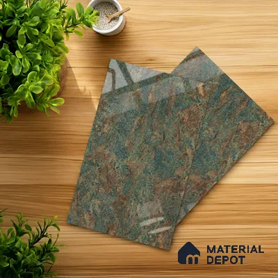 Brown Marble Look LM 20992 8 ft x 4 ft High Gloss Finish Decorative Laminate - 1 mm | Suitable for TV Unit, Wardrobe, Kitchen Cabinets