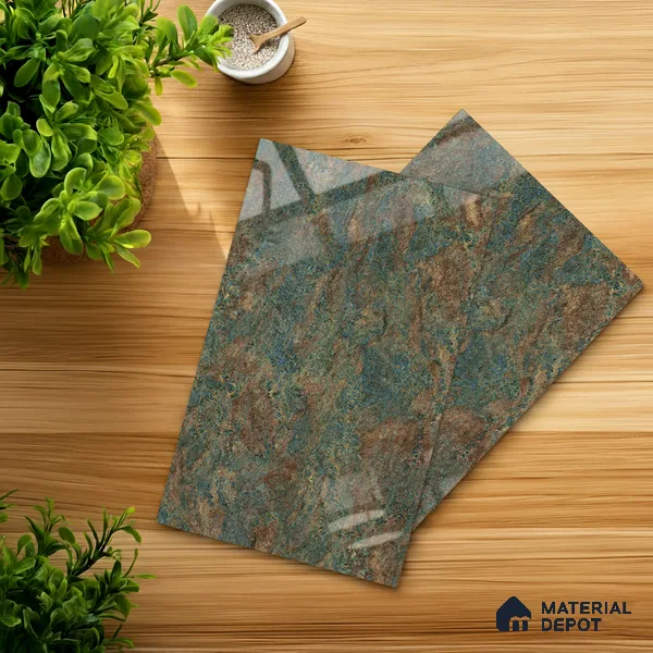 Brown Marble Look LM 20992 8 ft x 4 ft High Gloss Finish Decorative Laminate - 1 mm | Suitable for TV Unit, Wardrobe, Kitchen Cabinets