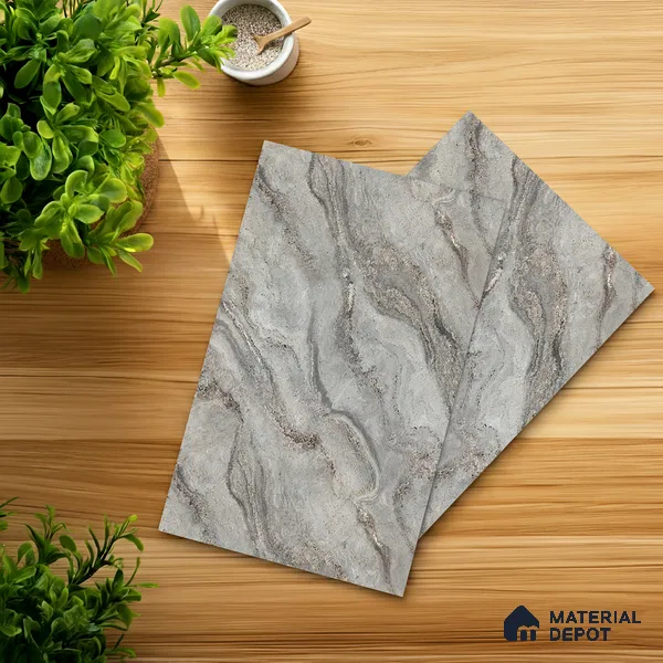 Grey Textured Solid Look LM 20995 8 ft x 4 ft Texture Finish Decorative Laminate - 1 mm | Suitable for TV Unit, Wardrobe, Kitchen Cabinets