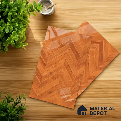 Wooden Look LM 21016 8 ft x 4 ft High Gloss Finish Decorative Laminate - 1 mm | Suitable for TV Unit, Wardrobe, Kitchen Cabinets