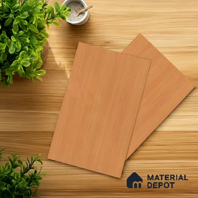 Wooden Look LM 21035 8 ft x 4 ft Suede Finish Decorative Laminate - 1 mm | Suitable for TV Unit, Wardrobe, Kitchen Cabinets