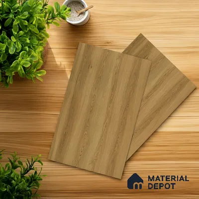 Wooden Look LM 21039 8 ft x 4 ft Suede Finish Decorative Laminate - 1 mm | Suitable for TV Unit, Wardrobe, Kitchen Cabinets