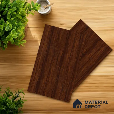 Wooden Look LM 21043 8 ft x 4 ft Suede Finish Decorative Laminate - 1 mm | Suitable for TV Unit, Wardrobe, Kitchen Cabinets