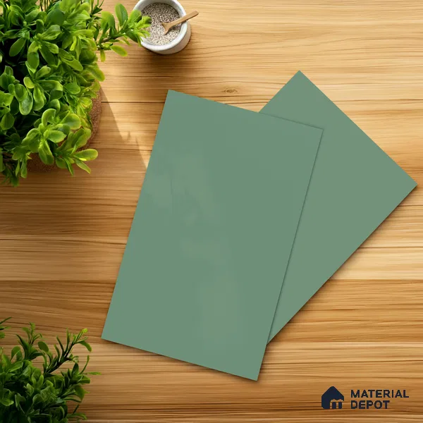 LM 21048 B Cyan Sliky Matte Finish 8 ft x 4 ft Decorative Laminate - 1 mm | Suitable for Living Room, Kitchen, Office