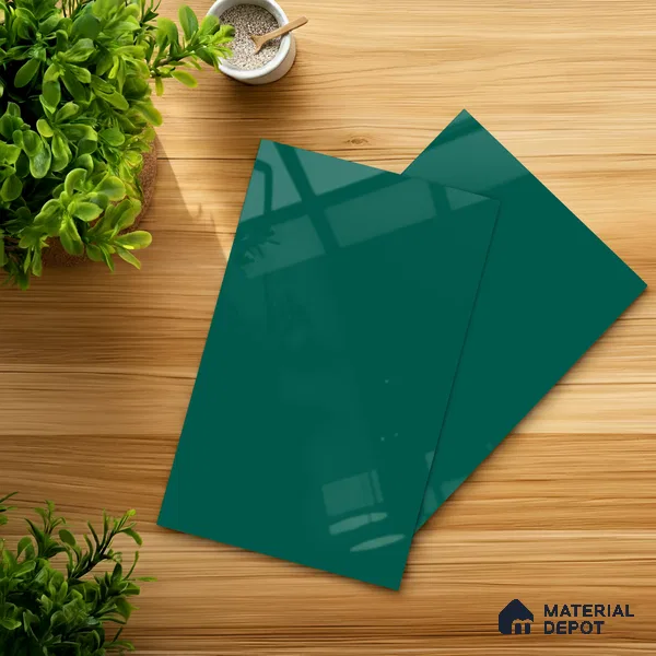 LM 21053 Mist High Gloss Finish 8 ft x 4 ft Decorative Laminate - 1 mm | Suitable for Living Room, Kitchen, Office