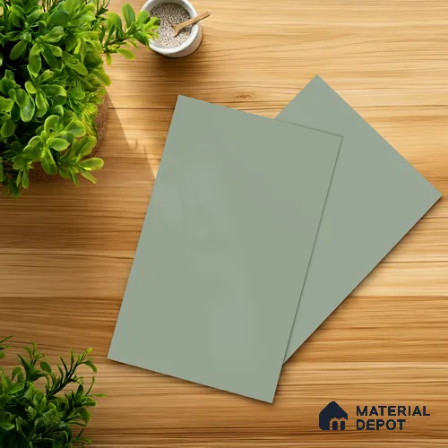 LM 21056 B Turquoise Sliky Matte Finish 8 ft x 4 ft Decorative Laminate - 1 mm | Suitable for Living Room, Kitchen, Office