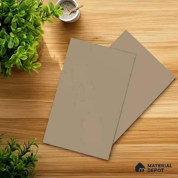 LM 21061 C Taupe Beige Sliky Matte Finish 8 ft x 4 ft Decorative Laminate - 1 mm | Suitable for Living Room, Kitchen, Office