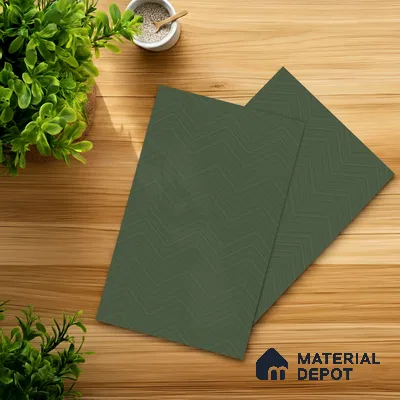 Patterned Look LM 21066 G Mint Acute Texture Finish 8 ft x 4 ft Decorative Laminate - 1 mm | Suitable for Bedroom, TV Unit, Wardrobe
