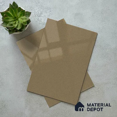 Taupe Brown Solid Color Acrylic Laminate LM 24329 8 ft x 4 ft High Gloss Finish - 1.5 mm | Matching Edgeband code - EB 02119 | Suitable for Living Room, Kitchen, Office
