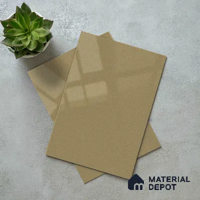 Beige  Acrylic Laminate LM 24550 8 ft x 4 ft High Gloss Finish - 1.5 mm | Matching Edgeband code - EB 02110 | Suitable for TV Unit, Wardrobe, Cabinets