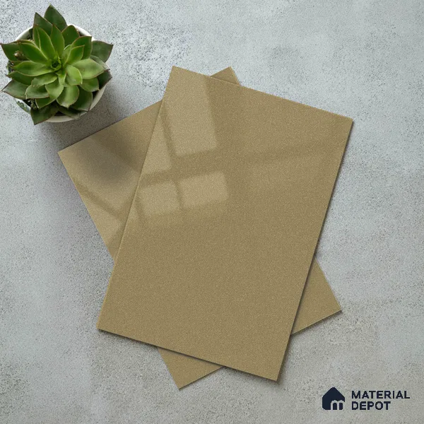 Beige Acrylic Laminate LM 24550 8 ft x 4 ft High Gloss Finish - 1.5 mm | Matching Edgeband code - EB 02110 | Suitable for TV Unit, Wardrobe, Cabinets