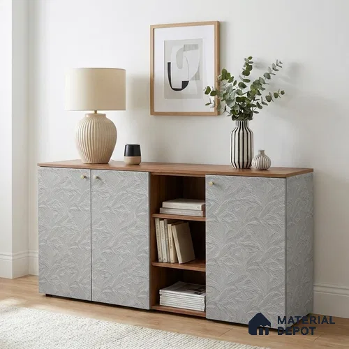 Patterned Look LM 06175 8 ft x 4 ft Texture Finish Decorative Laminate - 1 mm | Suitable for Bedroom, TV Unit, Wardrobe