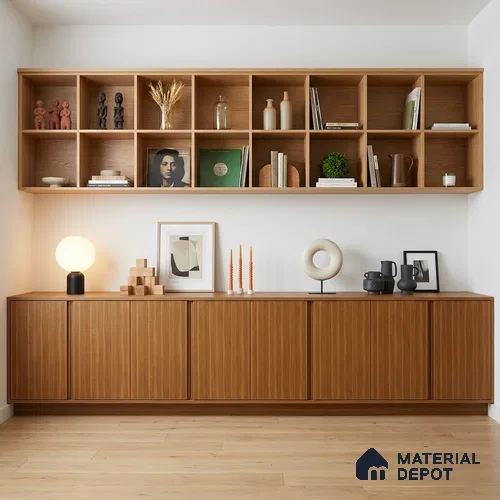 Wooden Look LM 18813 8 ft x 4 ft Texture Finish Decorative Laminate - 1 mm | Suitable for TV Unit, Wardrobe, Kitchen Cabinets