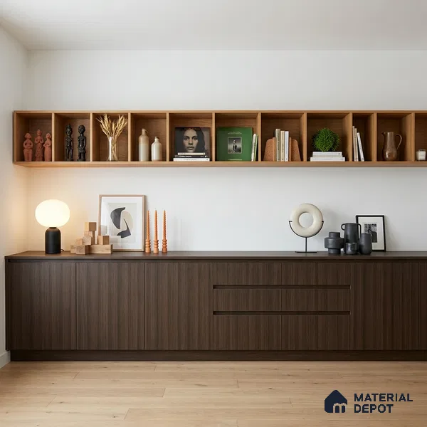 Wooden Look LM 19179 Wales Walnut 8 ft x 4 ft Texture Finish Decorative Laminate - 1 mm | Suitable for TV Unit, Wardrobe, Kitchen Cabinets