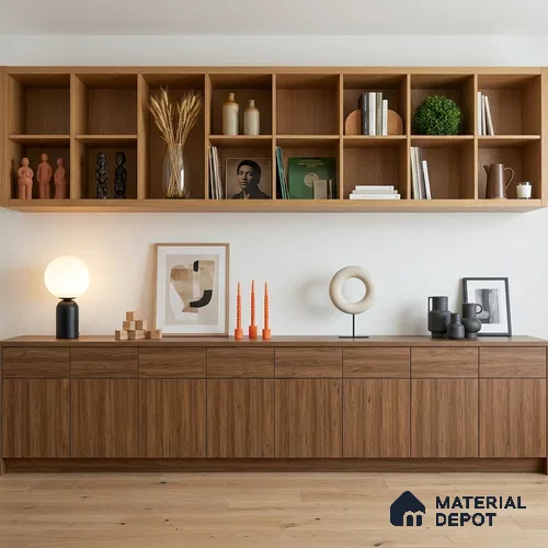 Wooden Look LM 19186 Raw Juglans 8 ft x 4 ft Texture Finish Decorative Laminate - 1 mm | Suitable for TV Unit, Wardrobe, Kitchen Cabinets