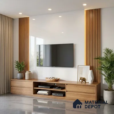 Solid Colors Look LM 19269 Super White 8 ft x 4 ft Glossy Finish Decorative Laminate - 1 mm | Suitable for Living Room, Kitchen, Office