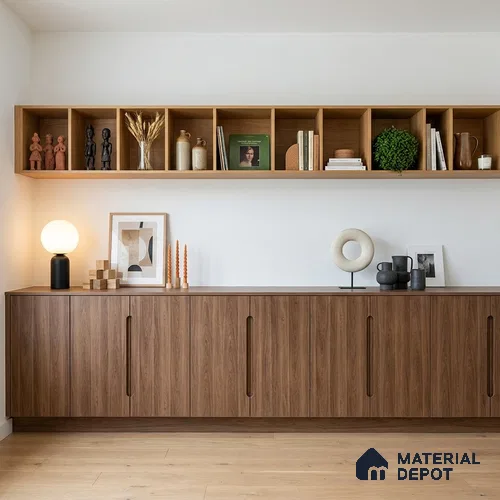 Wooden Look LM 19270 Raw Walnut 8 ft x 4 ft Texture Finish Decorative Laminate - 1 mm | Suitable for TV Unit, Wardrobe, Kitchen Cabinets