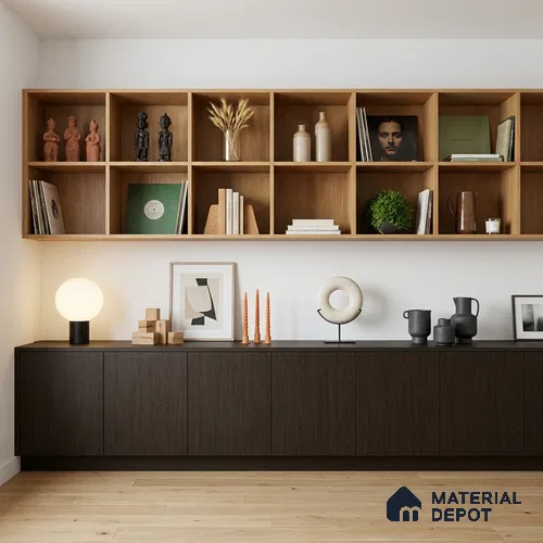 Wooden Look LM 19288 Mongolian Oak 8 ft x 4 ft Texture Finish Decorative Laminate - 1 mm | Suitable for TV Unit, Wardrobe, Kitchen Cabinets