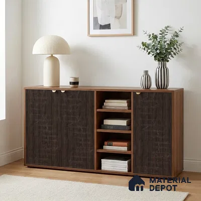 Wooden Look LM 19317 Amazon Wood 8 ft x 4 ft Texture Finish Decorative Laminate - 1 mm | Suitable for TV Unit, Wardrobe, Kitchen Cabinets