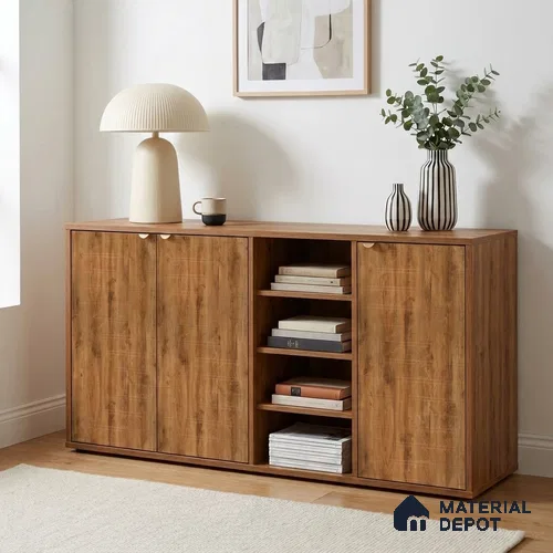 Wooden Look LM 19318 Canadian Pear 8 ft x 4 ft Texture Finish Decorative Laminate - 1 mm | Suitable for TV Unit, Wardrobe, Kitchen Cabinets