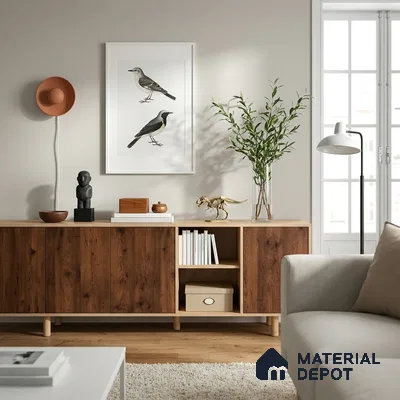 Wooden Look LM 19330 Tyrol Pine 8 ft x 4 ft Texture Finish Decorative Laminate - 1 mm | Suitable for TV Unit, Wardrobe, Kitchen Cabinets