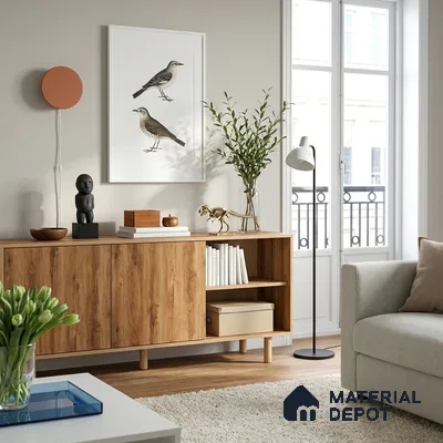 Wooden Look LM 19376 Canadian Pear 8 ft x 4 ft Texture Finish Decorative Laminate - 1 mm | Suitable for TV Unit, Wardrobe, Kitchen Cabinets