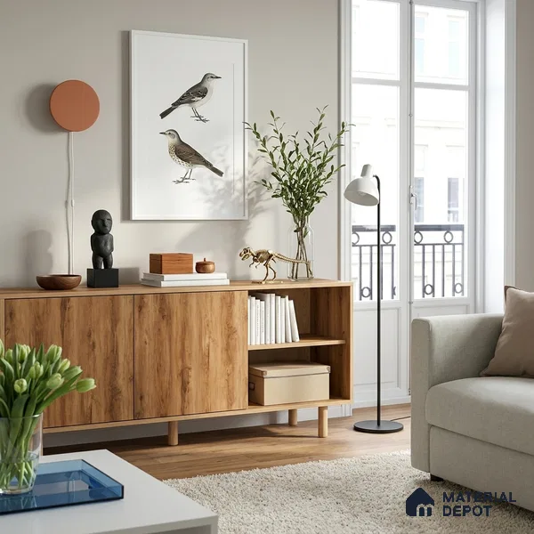 Wooden Look LM 19376 Canadian Pear 8 ft x 4 ft Texture Finish Decorative Laminate - 1 mm | Suitable for TV Unit, Wardrobe, Kitchen Cabinets