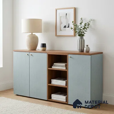 Grey Cane Look LM 20047 8 ft x 4 ft Texture Finish Decorative Laminate - 1 mm | Suitable for TV Unit, Wardrobe, Kitchen Cabinets
