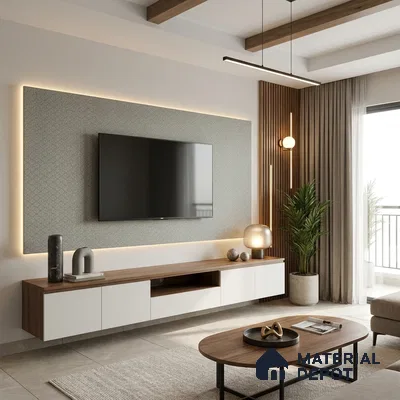 Grey Cane Look LM 20050 8 ft x 4 ft Texture Finish Decorative Laminate - 1 mm | Suitable for TV Unit, Wardrobe, Kitchen Cabinets