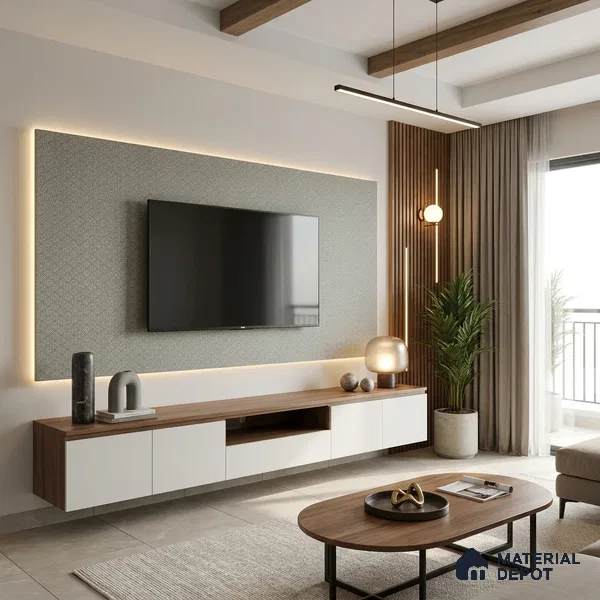 Grey Cane Look LM 20050 8 ft x 4 ft Texture Finish Decorative Laminate - 1 mm | Suitable for TV Unit, Wardrobe, Kitchen Cabinets