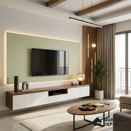 Beige Cane Look LM 20056 8 ft x 4 ft Texture Finish Decorative Laminate - 1 mm | Suitable for TV Unit, Wardrobe, Kitchen Cabinets
