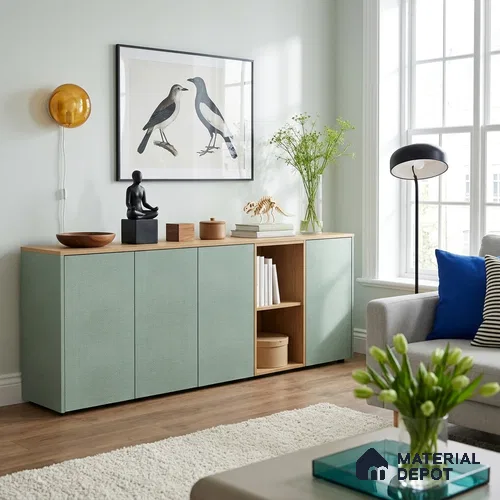 Grey Cane Look LM 20057 8 ft x 4 ft Texture Finish Decorative Laminate - 1 mm | Suitable for TV Unit, Wardrobe, Kitchen Cabinets