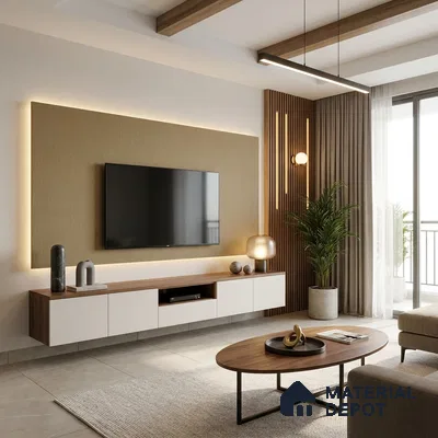 Brown Cane Look LM 20062 8 ft x 4 ft Texture Finish Decorative Laminate - 1 mm | Suitable for TV Unit, Wardrobe, Kitchen Cabinets