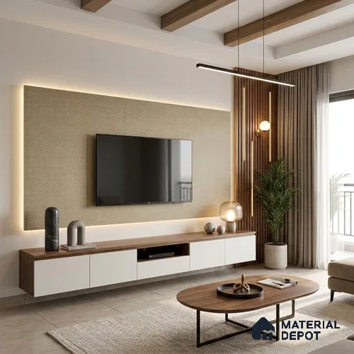 Brown Cane Look LM 20067 8 ft x 4 ft Texture Finish Decorative Laminate - 1 mm | Suitable for TV Unit, Wardrobe, Kitchen Cabinets