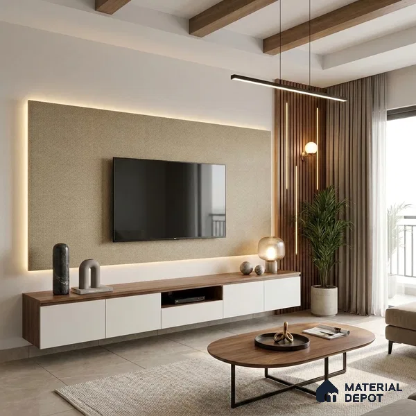 Brown Cane Look LM 20067 8 ft x 4 ft Texture Finish Decorative Laminate - 1 mm | Suitable for TV Unit, Wardrobe, Kitchen Cabinets