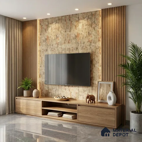 Patterned Look LM 20071 8 ft x 4 ft Texture Finish Decorative Laminate - 1 mm | Suitable for Bedroom, TV Unit, Wardrobe