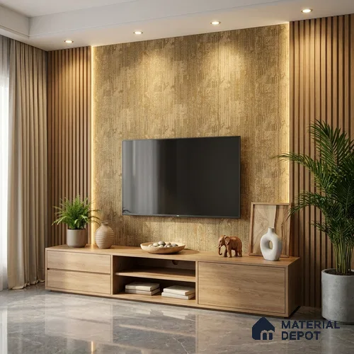 Patterned Look LM 20072 8 ft x 4 ft Texture Finish Decorative Laminate - 1 mm | Suitable for Bedroom, TV Unit, Wardrobe