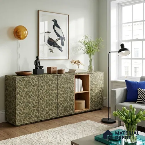 Patterned Look LM 21010 8 ft x 4 ft Texture Finish Decorative Laminate - 1 mm | Suitable for Bedroom, TV Unit, Wardrobe