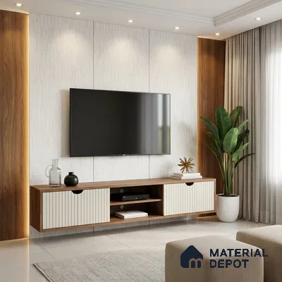Patterned Look LM 21018 8 ft x 4 ft Matte Finish Decorative Laminate - 1 mm | Suitable for Bedroom, TV Unit, Wardrobe