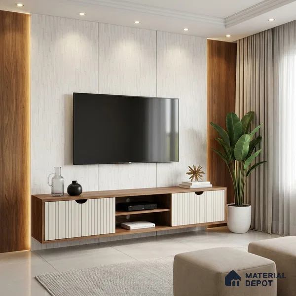 Patterned Look LM 21018 8 ft x 4 ft Matte Finish Decorative Laminate - 1 mm | Suitable for Bedroom, TV Unit, Wardrobe
