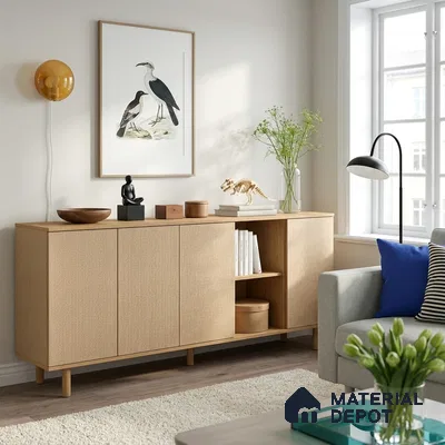 Brown Digital, Fabric Look LM 23620 8 ft x 4 ft Texture Finish Decorative Laminate - 1 mm | Suitable for TV Unit, Wardrobe, Kitchen Cabinets