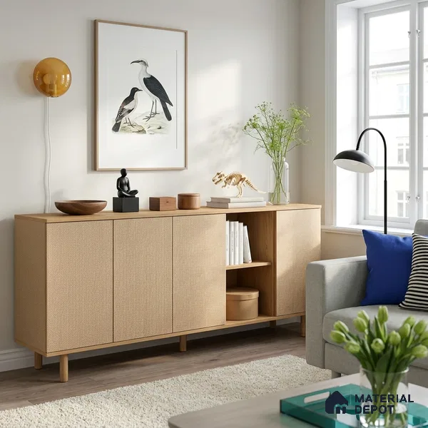 Brown Digital, Fabric Look LM 23620 8 ft x 4 ft Texture Finish Decorative Laminate - 1 mm | Suitable for TV Unit, Wardrobe, Kitchen Cabinets
