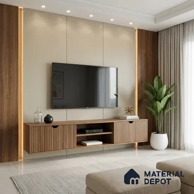Earth White Solid Colors Look LM 23621 8 ft x 4 ft Matte Finish Decorative Laminate - 1 mm | Suitable for Living Room, Kitchen, Office