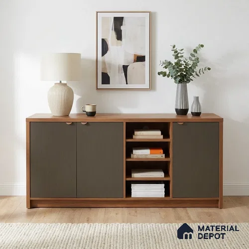 Misty Slate Patterned Look WP 43 508 8 ft x 4 ft Texture Finish Decorative Laminate - 1 mm | Suitable for Bedroom, TV Unit, Wardrobe