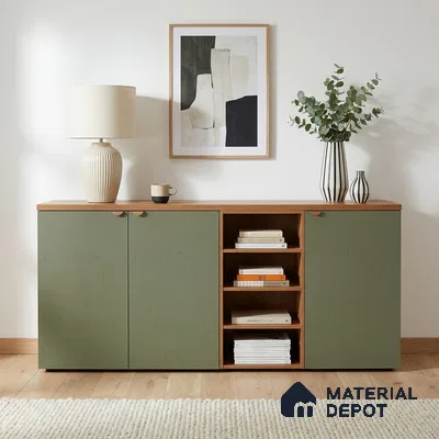 Fortnum & Mason Textured Solid Look WP 8 912 8 ft x 4 ft Texture Finish Decorative Laminate - 1 mm | Suitable for TV Unit, Wardrobe, Kitchen Cabinets