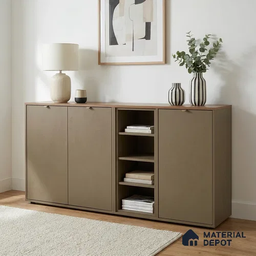 Textured Solid Look WP 6 911 8 ft x 4 ft Texture Finish Decorative Laminate - 1 mm | Suitable for TV Unit, Wardrobe, Kitchen Cabinets