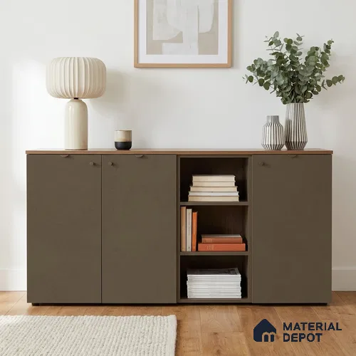 Textured Solid Look WP 6 938 8 ft x 4 ft Texture Finish Decorative Laminate - 1 mm | Suitable for TV Unit, Wardrobe, Kitchen Cabinets